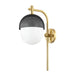 Hudson Valley Canada - One Light Wall Sconce - Nyack - Aged Brass/Black- Union Lighting Luminaires Decor