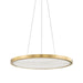 Hudson Valley Canada - LED Chandelier - Eastport - Aged Brass- Union Lighting Luminaires Decor