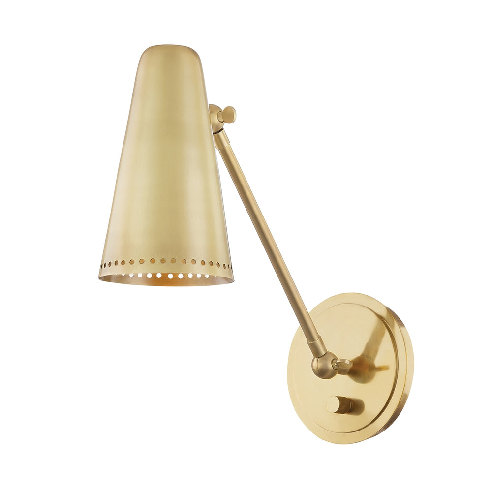 Hudson Valley Canada - One Light Wall Sconce - Easley - Aged Brass- Union Lighting Luminaires Decor