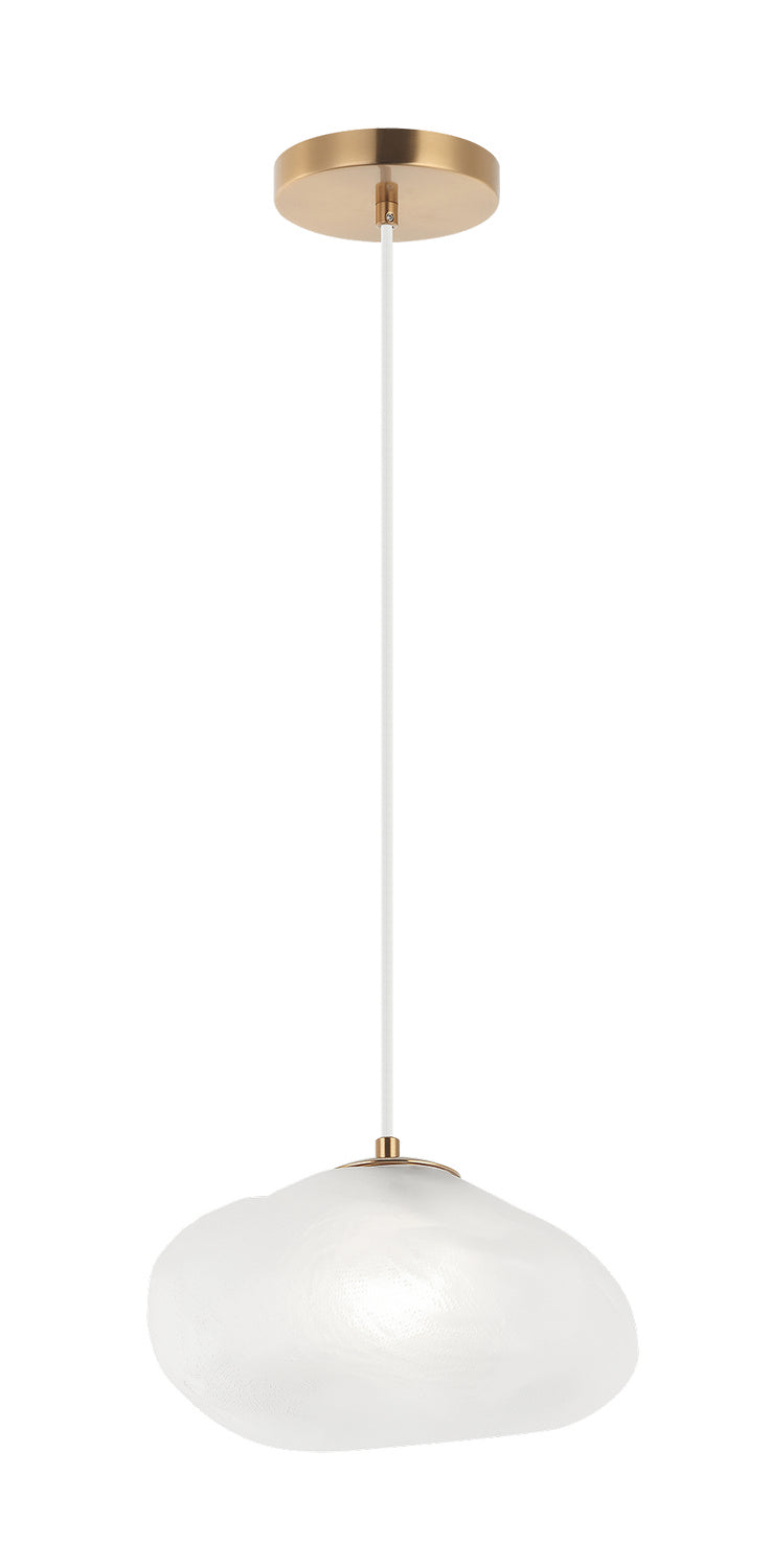 Matteo Canada - One Light Pendant - Melo - Aged Gold Brass- Union Lighting Luminaires Decor