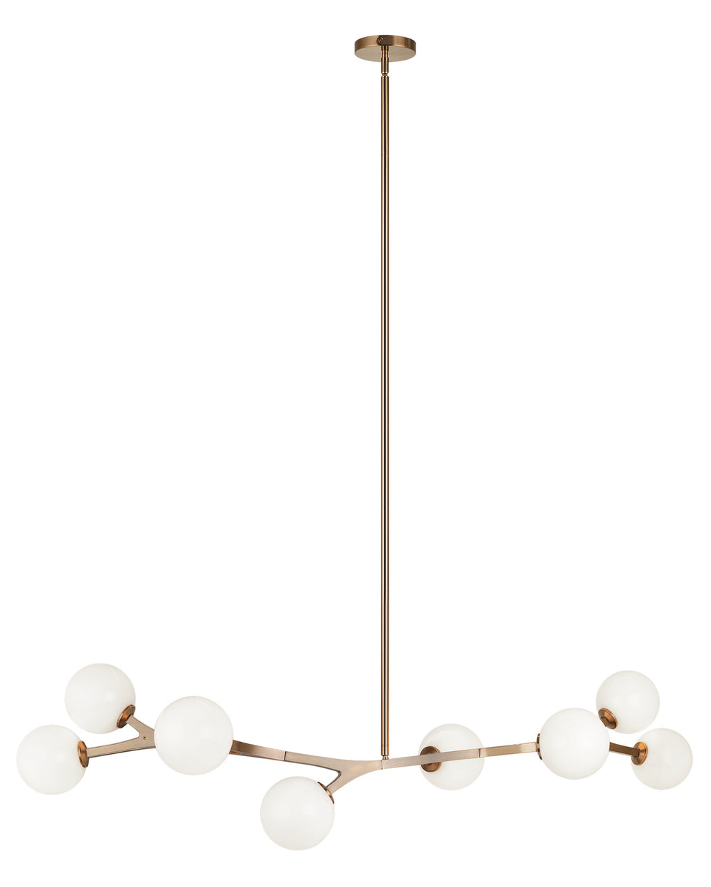 Matteo Canada - Eight Light Chandelier - Rami - Aged Gold Brass- Union Lighting Luminaires Decor