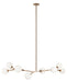 Matteo Canada - Eight Light Chandelier - Rami - Aged Gold Brass- Union Lighting Luminaires Decor