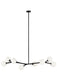 Matteo Canada - Eight Light Chandelier - Rami - Black- Union Lighting Luminaires Decor