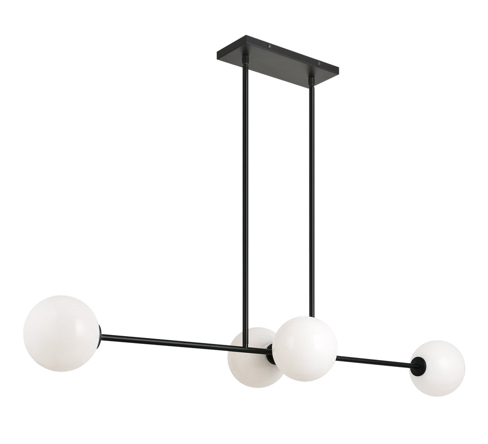 Matteo Canada - Four Light Chandelier - Novo - Black- Union Lighting Luminaires Decor