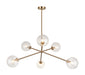 Matteo Canada - Six Light Chandelier - Novo- Union Lighting Luminaires Decor