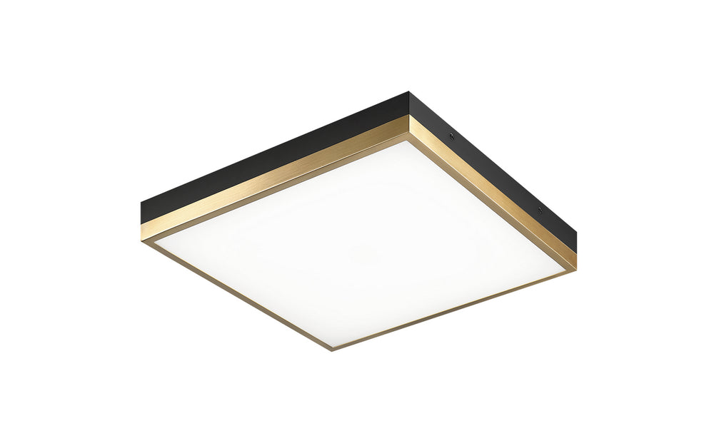 Matteo Canada - LED Flush Mount - Tux - Black + Aged Gold Brass- Union Lighting Luminaires Decor