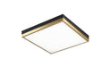 Matteo Canada - LED Flush Mount - Tux - Black + Aged Gold Brass- Union Lighting Luminaires Decor