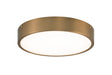 Matteo Canada - One Light Flush Mount - Plato - Aged Gold Brass- Union Lighting Luminaires Decor