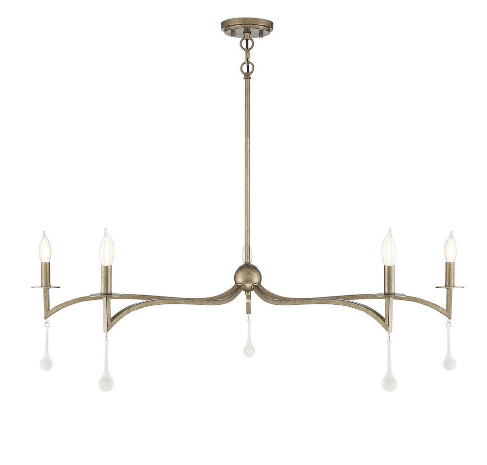 Savoy House - Five Light Chandelier - Laramie - Chelsea Gold- Union Lighting Luminaires Decor