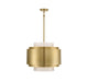 Savoy House - Four Light Pendant - Beacon - Burnished Brass- Union Lighting Luminaires Decor