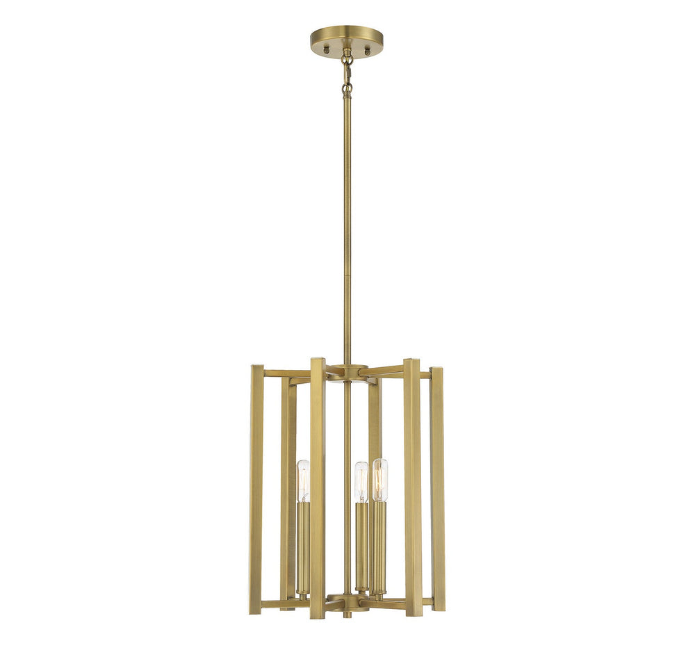 Savoy House Canada - Three Light Pendant - Benson - Warm Brass- Union Lighting Luminaires Decor