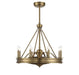 Savoy House - Eight Light Fan D'lier - Lyon - Warm Brass- Union Lighting Luminaires Decor