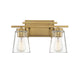 Savoy House - Two Light Bath Bar - Calhoun - Warm Brass- Union Lighting Luminaires Decor