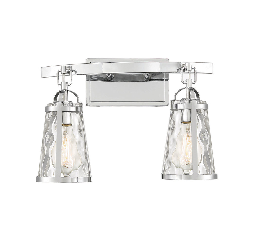 Savoy House - Two Light Bath Bar - Albany - Polished Chrome- Union Lighting Luminaires Decor