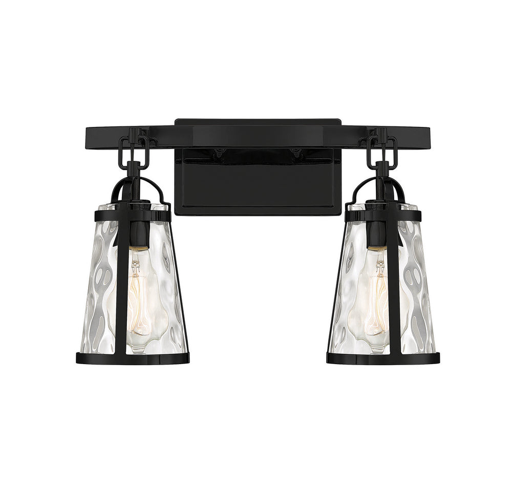 Savoy House - Two Light Bath Bar - Albany - Black- Union Lighting Luminaires Decor