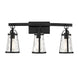 Savoy House - Three Light Bath Bar - Albany - Black- Union Lighting Luminaires Decor