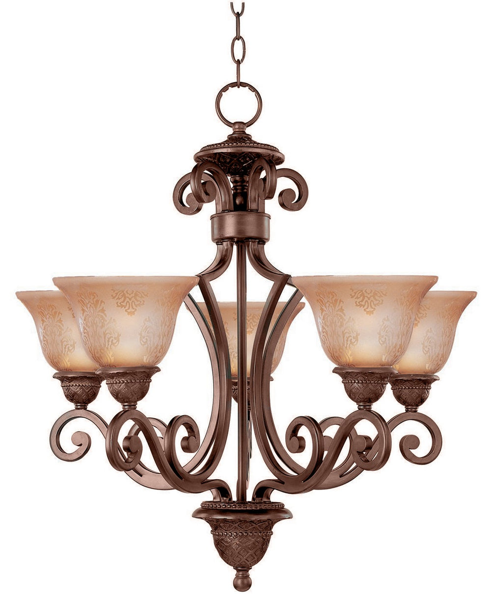 Maxim - Five Light Chandelier - Symphony - Oil Rubbed Bronze- Union Lighting Luminaires Decor