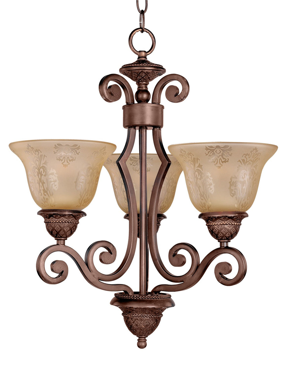 Maxim - Three Light Chandelier - Symphony - Oil Rubbed Bronze- Union Lighting Luminaires Decor