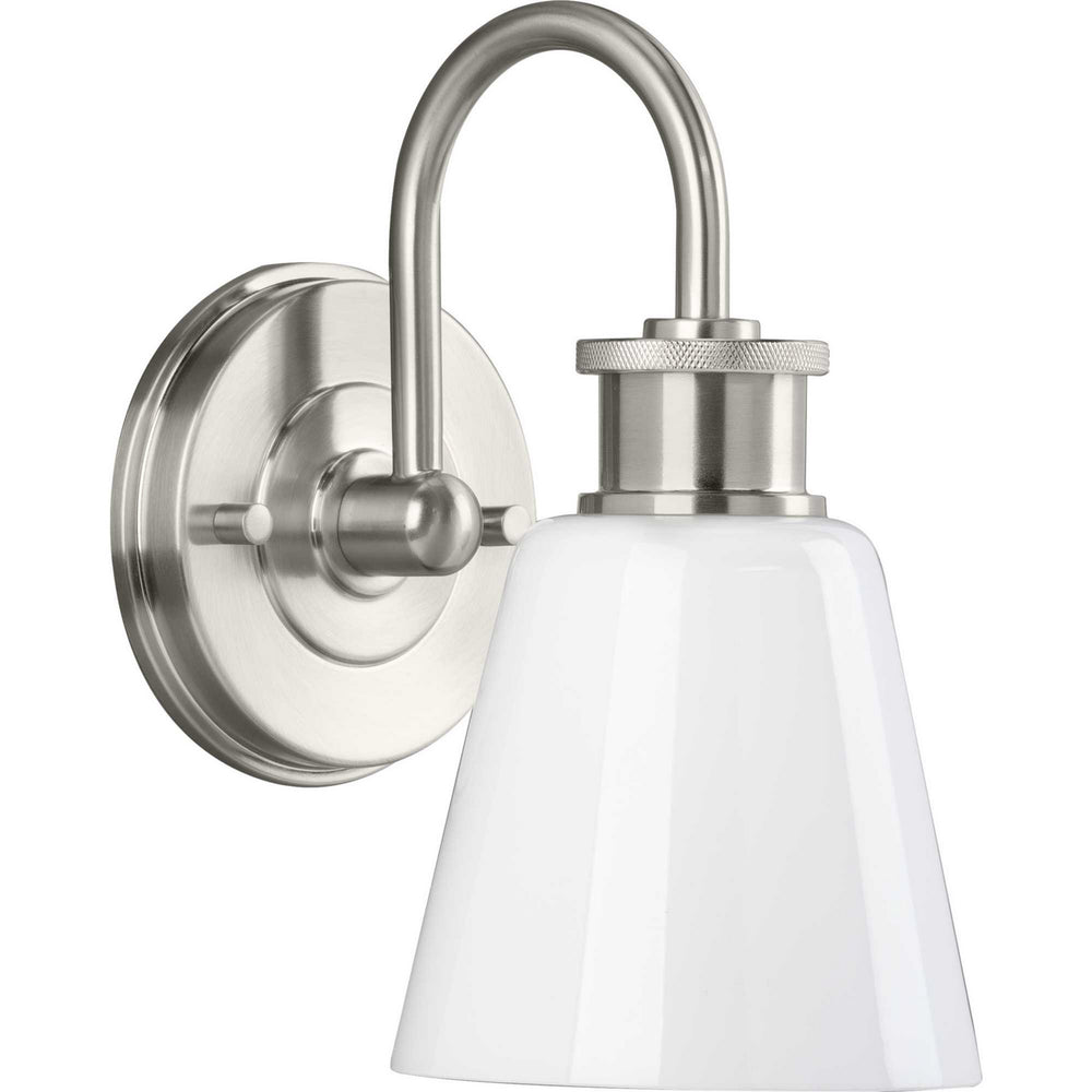 Progress Canada - One Light Bath Bracket - Ashford - Brushed Nickel- Union Lighting Luminaires Decor