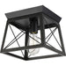 Progress Canada - One Light Flush Mount - Briarwood - Textured Black- Union Lighting Luminaires Decor
