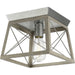 Progress Canada - One Light Flush Mount - Briarwood - Galvanized- Union Lighting Luminaires Decor
