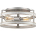 Progress Canada - Two Light Flush Mount - Gulliver - Galvanized Finish- Union Lighting Luminaires Decor