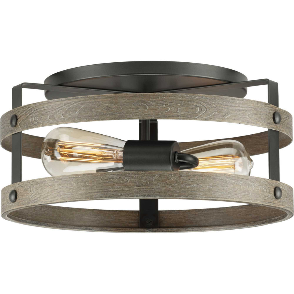 Progress Canada - Two Light Flush Mount - Gulliver - Graphite- Union Lighting Luminaires Decor