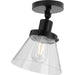 Progress Canada - One Light Flush Mount - Hinton - Matte Black- Union Lighting Luminaires Decor