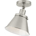 Progress Canada - One Light Flush Mount - Hinton - Brushed Nickel- Union Lighting Luminaires Decor