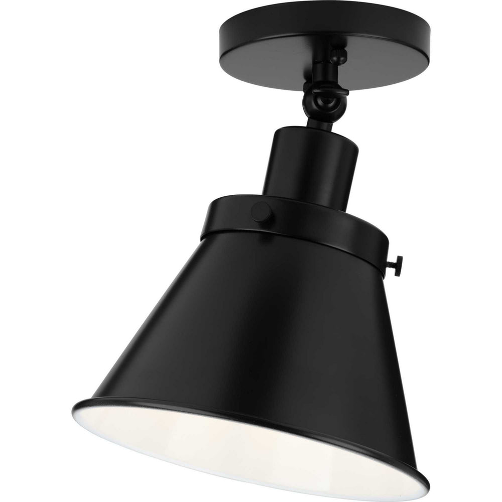 Progress Canada - One Light Flush Mount - Hinton - Matte Black- Union Lighting Luminaires Decor