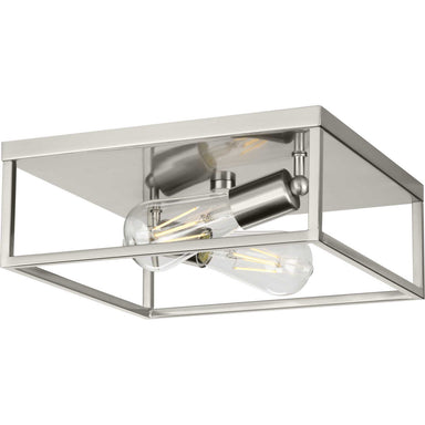 Progress Canada - Two Light Flush Mount - Perimeter - Brushed Nickel- Union Lighting Luminaires Decor