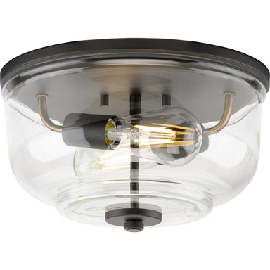 Progress Canada - Two Light Flush Mount - Rushton - Graphite- Union Lighting Luminaires Decor