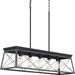 Progress Canada - Five Light Island Chandelier - Briarwood - Textured Black- Union Lighting Luminaires Decor