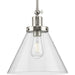 Progress Canada - One Light Pendant - Hinton - Brushed Nickel- Union Lighting Luminaires Decor