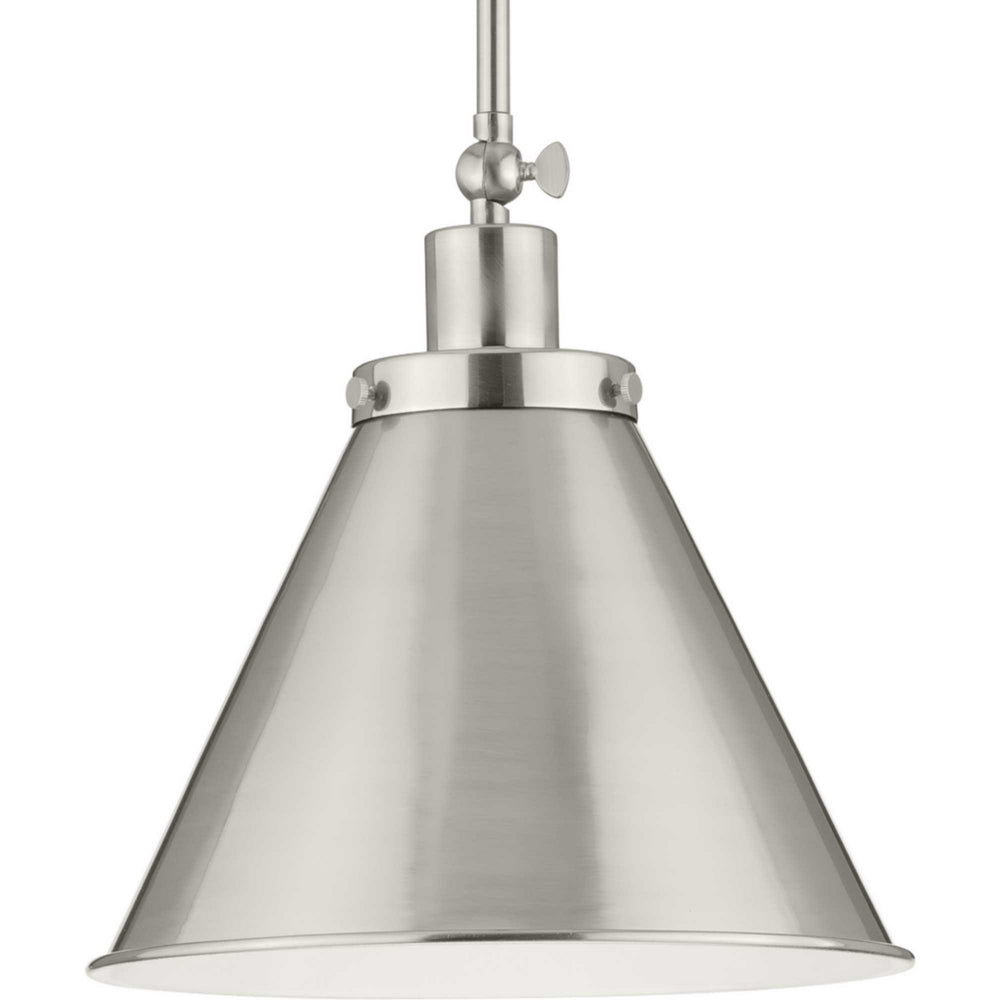 Progress Canada - One Light Pendant - Hinton - Brushed Nickel- Union Lighting Luminaires Decor