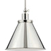 Progress Canada - One Light Pendant - Hinton - Polished Nickel- Union Lighting Luminaires Decor