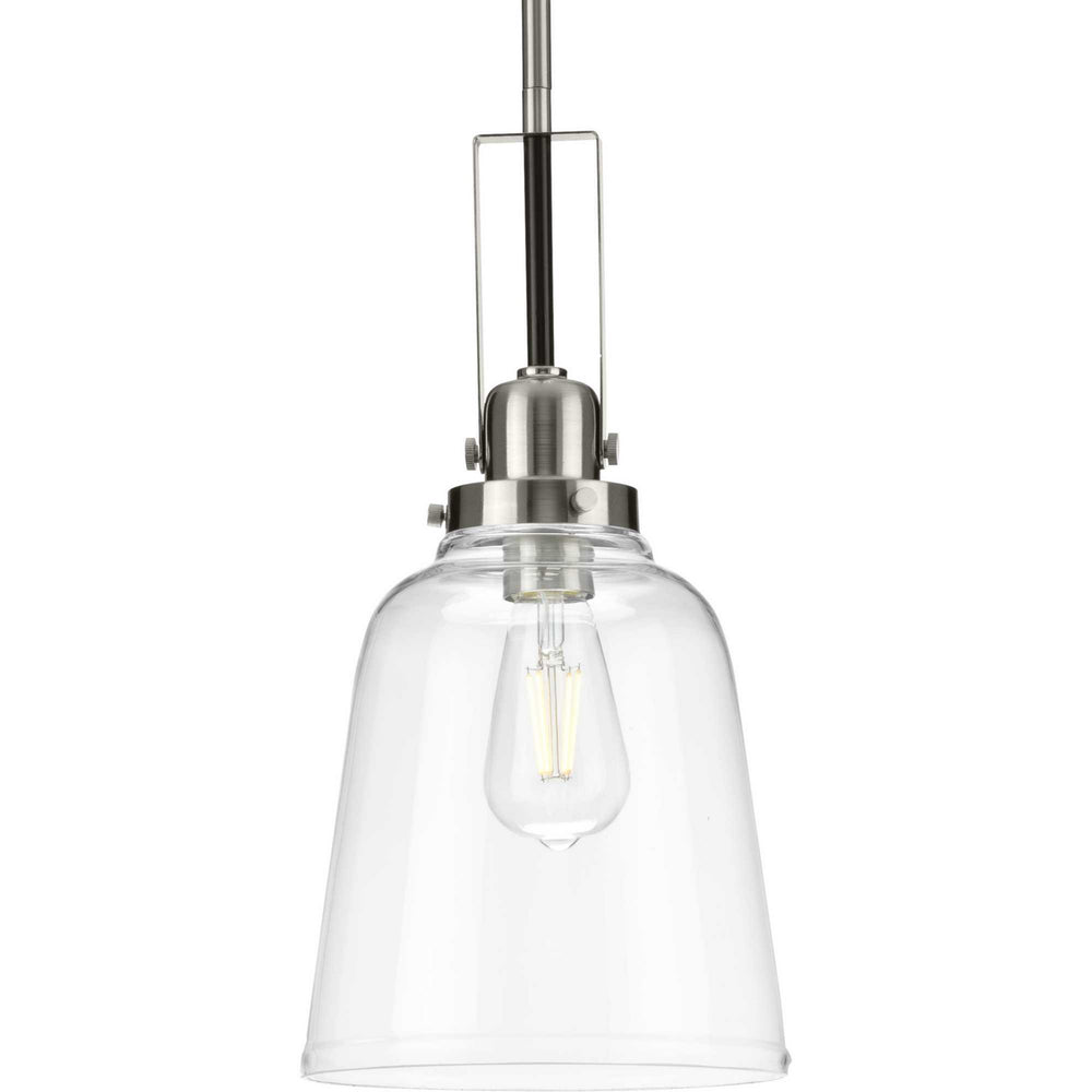 Progress Canada - One Light Pendant - Rushton - Brushed Nickel- Union Lighting Luminaires Decor