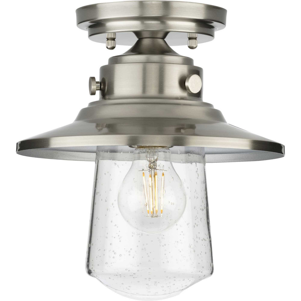 Progress Canada - One Light Semi-Flush Mount - Tremont - Stainless Steel- Union Lighting Luminaires Decor