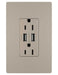 Legrand Canada - 15A Tamper-Resistant USB Outlet - Nickel- Union Lighting Luminaires Decor