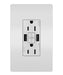 Legrand Canada - Tamper-Resistant 15A Duplex Self-Test GFCI Receptacles with SafeLock Protection, USB Type A/A - White- Union Lighting Luminaires Decor