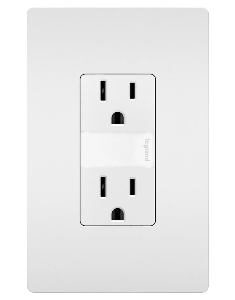 Legrand Canada - 15A Tamper-Resistant Outlet with Night Light - White- Union Lighting Luminaires Decor