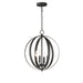 Maxim - Four Light Chandelier - Provident - Black- Union Lighting Luminaires Decor