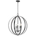 Maxim - Five Light Chandelier - Provident - Black- Union Lighting Luminaires Decor