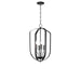 Maxim - Four Light Chandelier - Provident - Black- Union Lighting Luminaires Decor