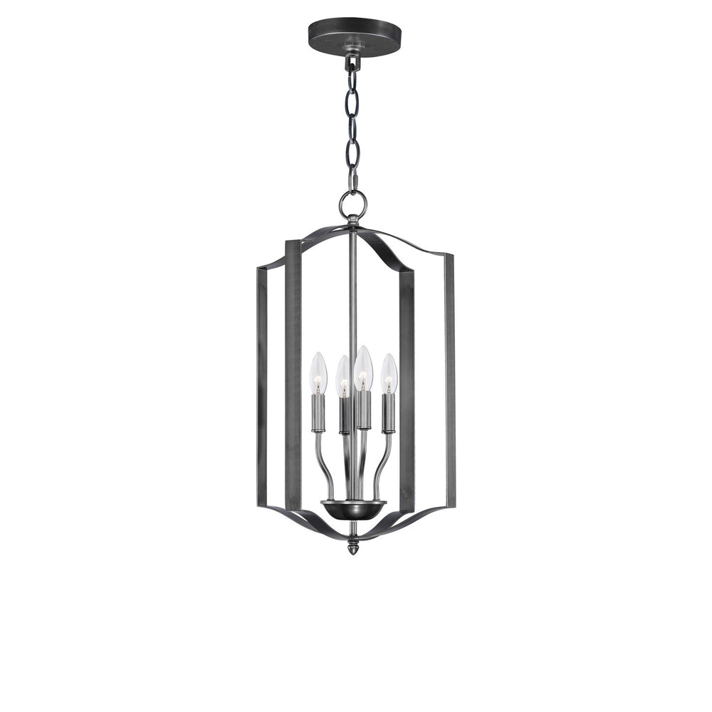 Maxim - Four Light Chandelier - Provident - Black- Union Lighting Luminaires Decor