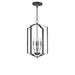 Maxim - Four Light Chandelier - Provident - Black- Union Lighting Luminaires Decor