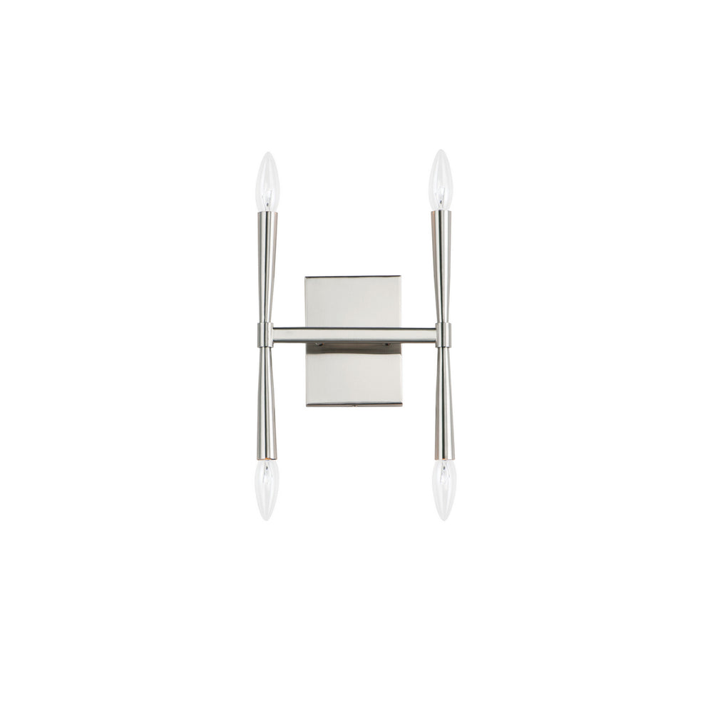 Maxim - Four Light Wall Sconce - Rome - Satin Nickel- Union Lighting Luminaires Decor