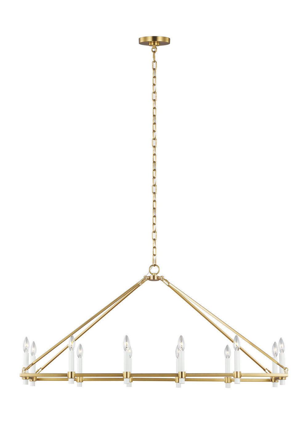 Visual Comfort Studio Canada - 12 Light Linear Chandelier - Marston - Burnished Brass- Union Lighting Luminaires Decor