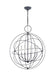 Visual Comfort Studio Canada - Six Light Pendant - Bayberry - Weathered Galvanized- Union Lighting Luminaires Decor