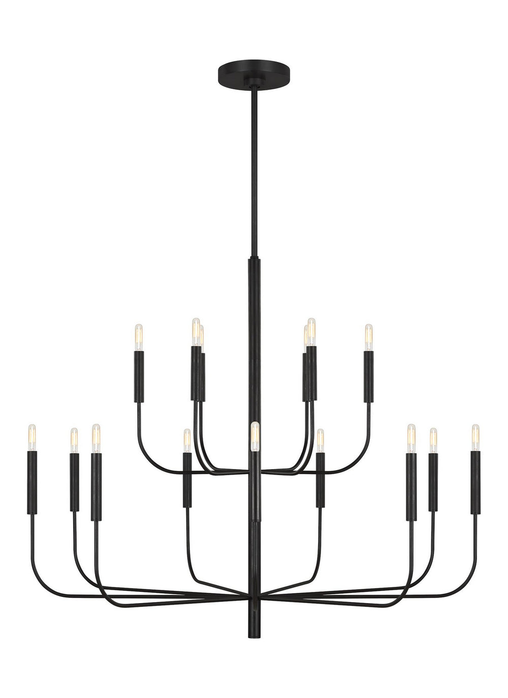Visual Comfort Studio Canada - 15 Light Chandelier - Brianna - Aged Iron- Union Lighting Luminaires Decor